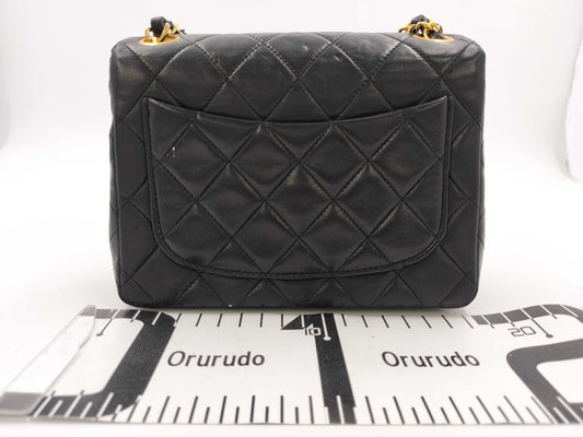 CHANEL Calfskin Mini Matelasse Chain Shoulder Bag