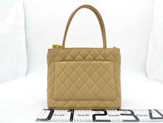 CHANEL Caviar Skin Beige Caviar Skin Reissue Tote Bag / No. 8 / G Hardware Tote Bag