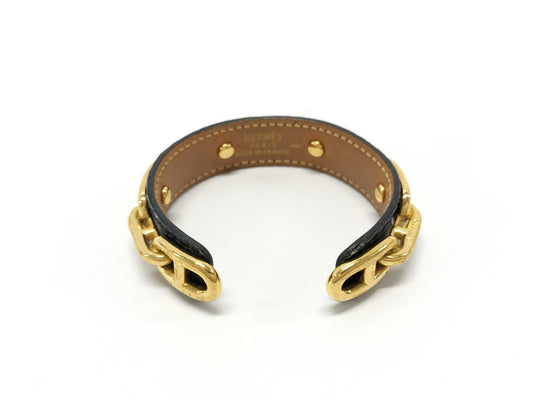 HERMES Chaine d'Ancre Leather Bangle Bracelet/Bangle