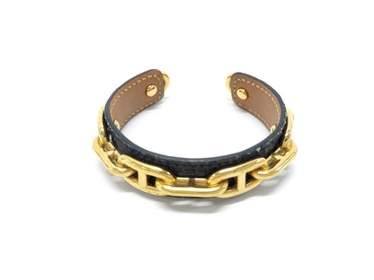 HERMES Chaine d'Ancre Leather Bangle Bracelet/Bangle