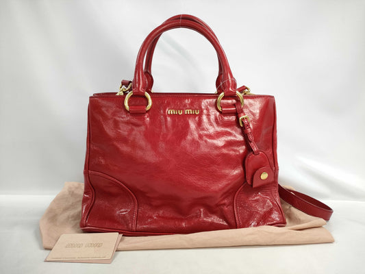 Miu Miu 2-Way Leather Shoulder Bag/Handbag