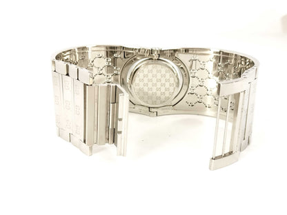 GUCCI 1.12 11398409 Toile Bezel Diamond Bangle Watch Women's Watch