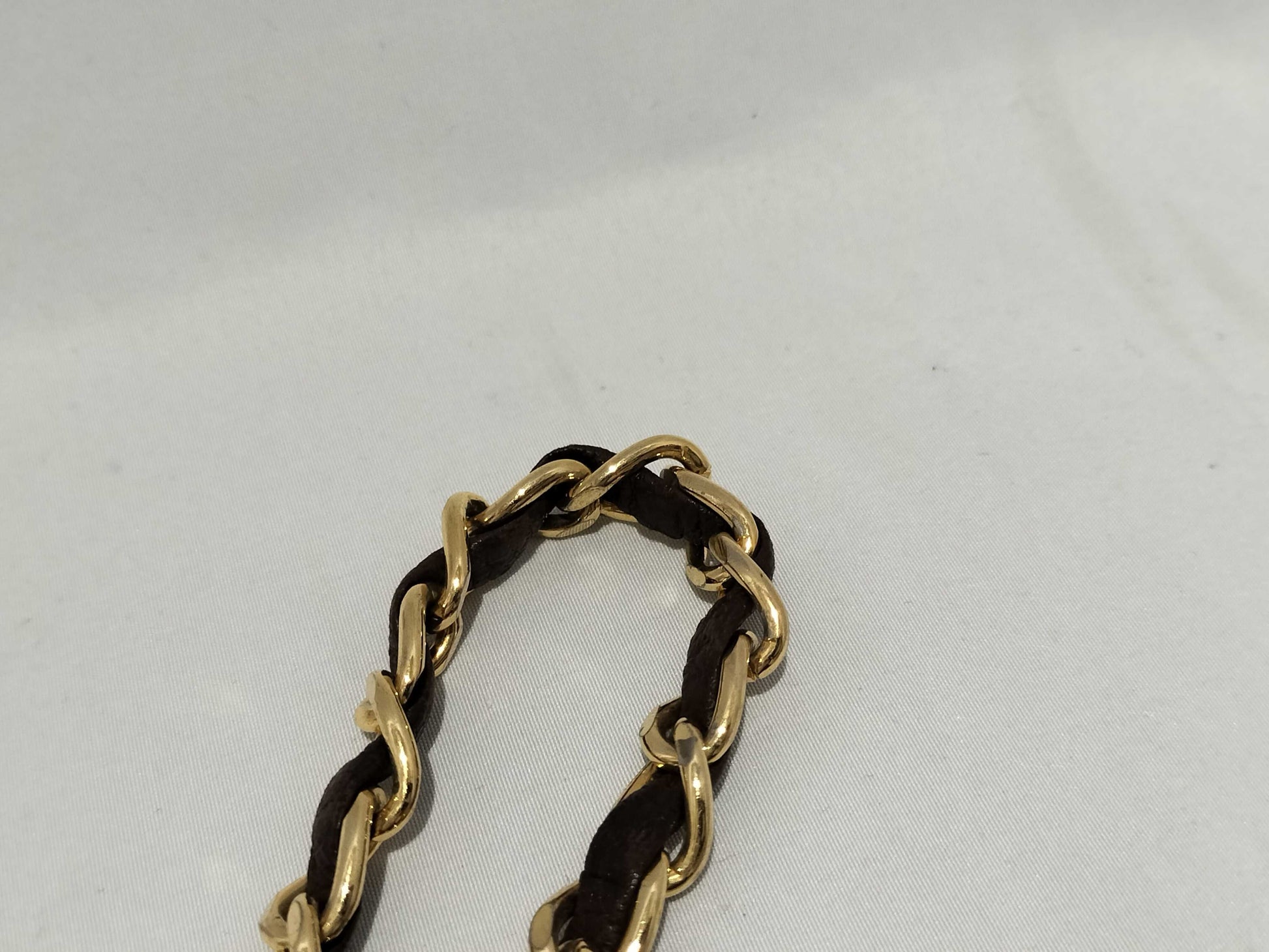 CHANEL Lambskin Belt Leather Coco Mark Chain Belt