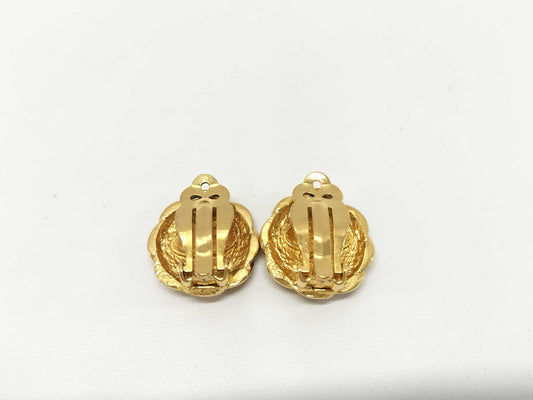 CHANEL Earrings Coco Gold Accessory Vintage Earrings