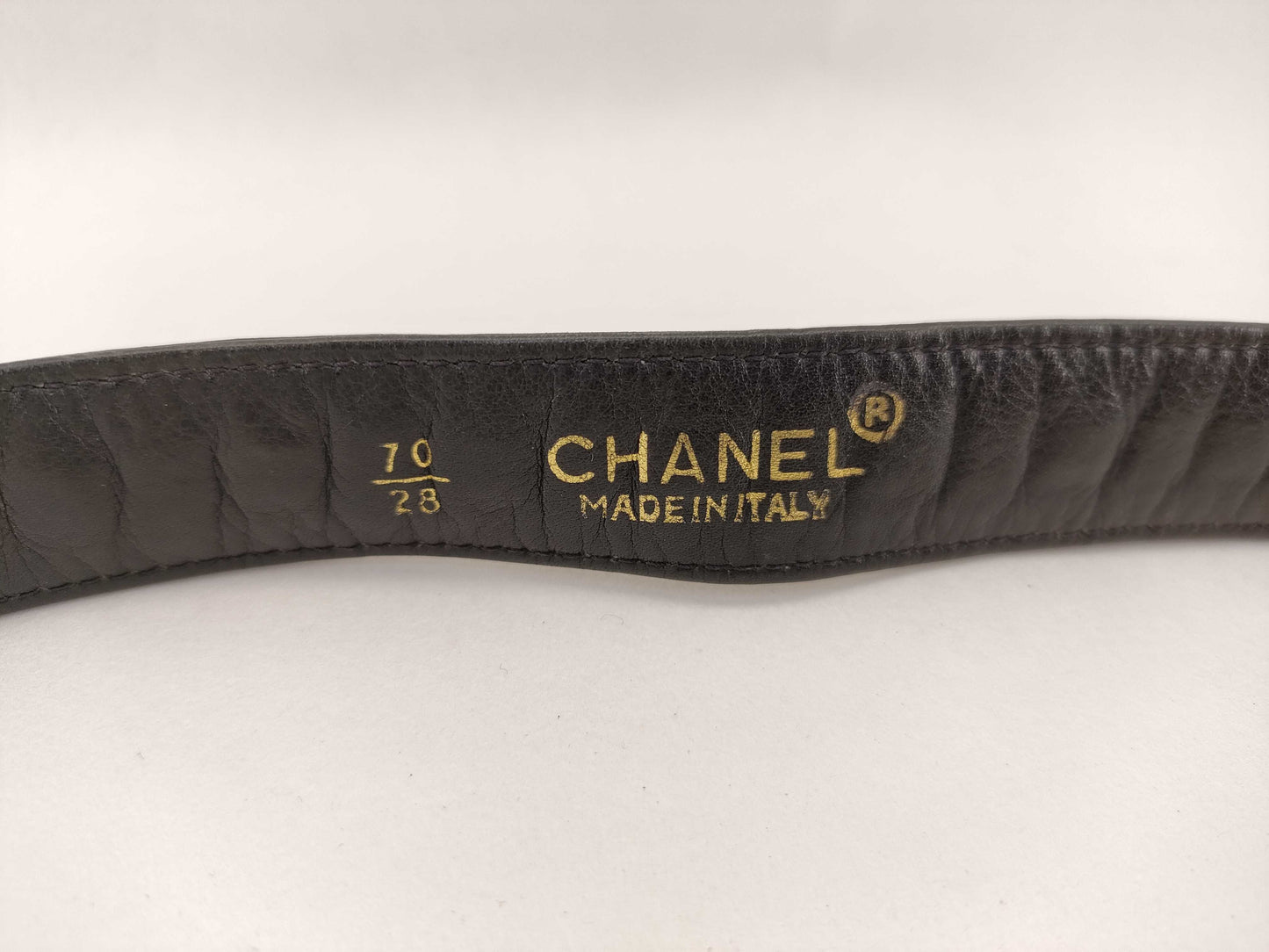 CHANEL Chain Leather Belt