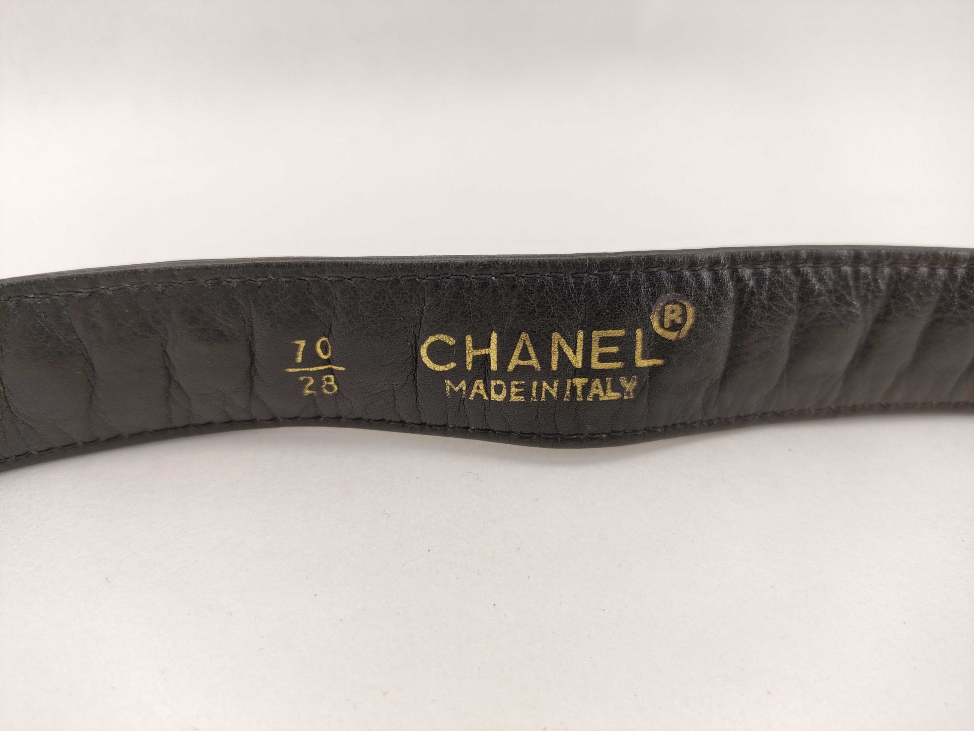 CHANEL Chain Leather Belt
