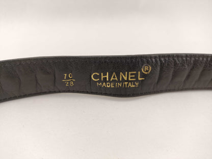 CHANEL Chain Leather Belt