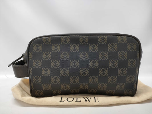 LOEWE Anagram PVC Second Bag Black Handbag