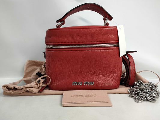Miu Miu 5BH122 2-way Chain Shoulder Vanity Bag