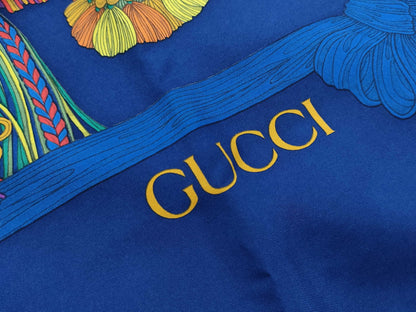 GUCCI fringe pattern scarf