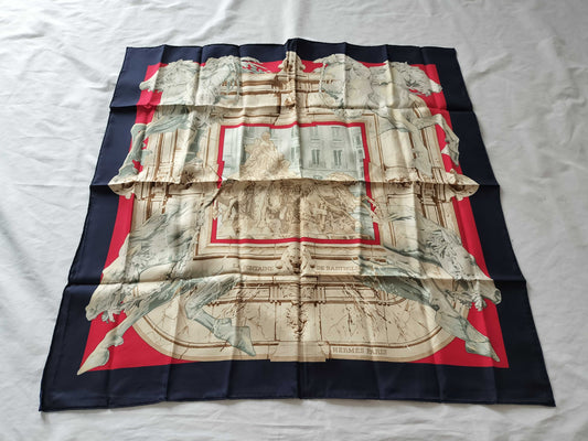 HERMES Carré 90 Bartholdi Fountain Scarf