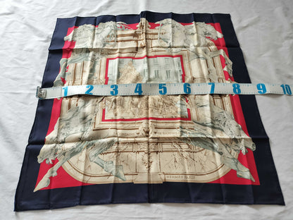 HERMES Carré 90 Bartholdi Fountain Scarf