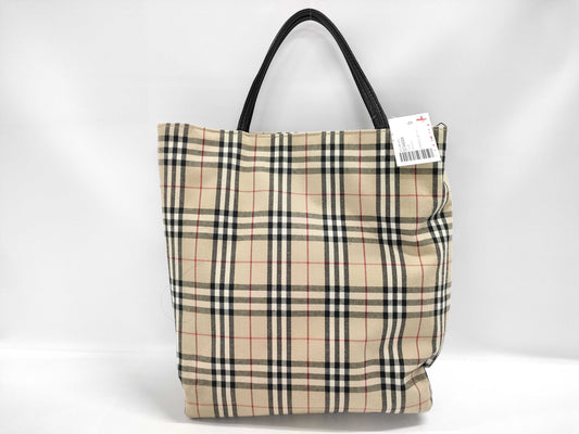 BURBERRY Nova Check Tote Bag