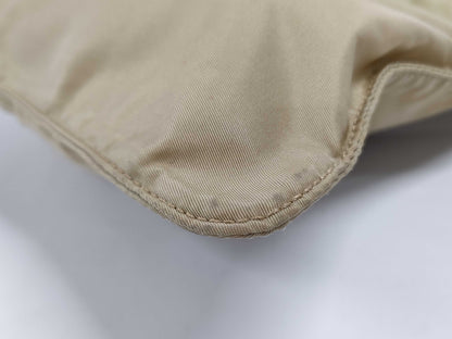 PRADA Nylon Shoulder Bag Tan