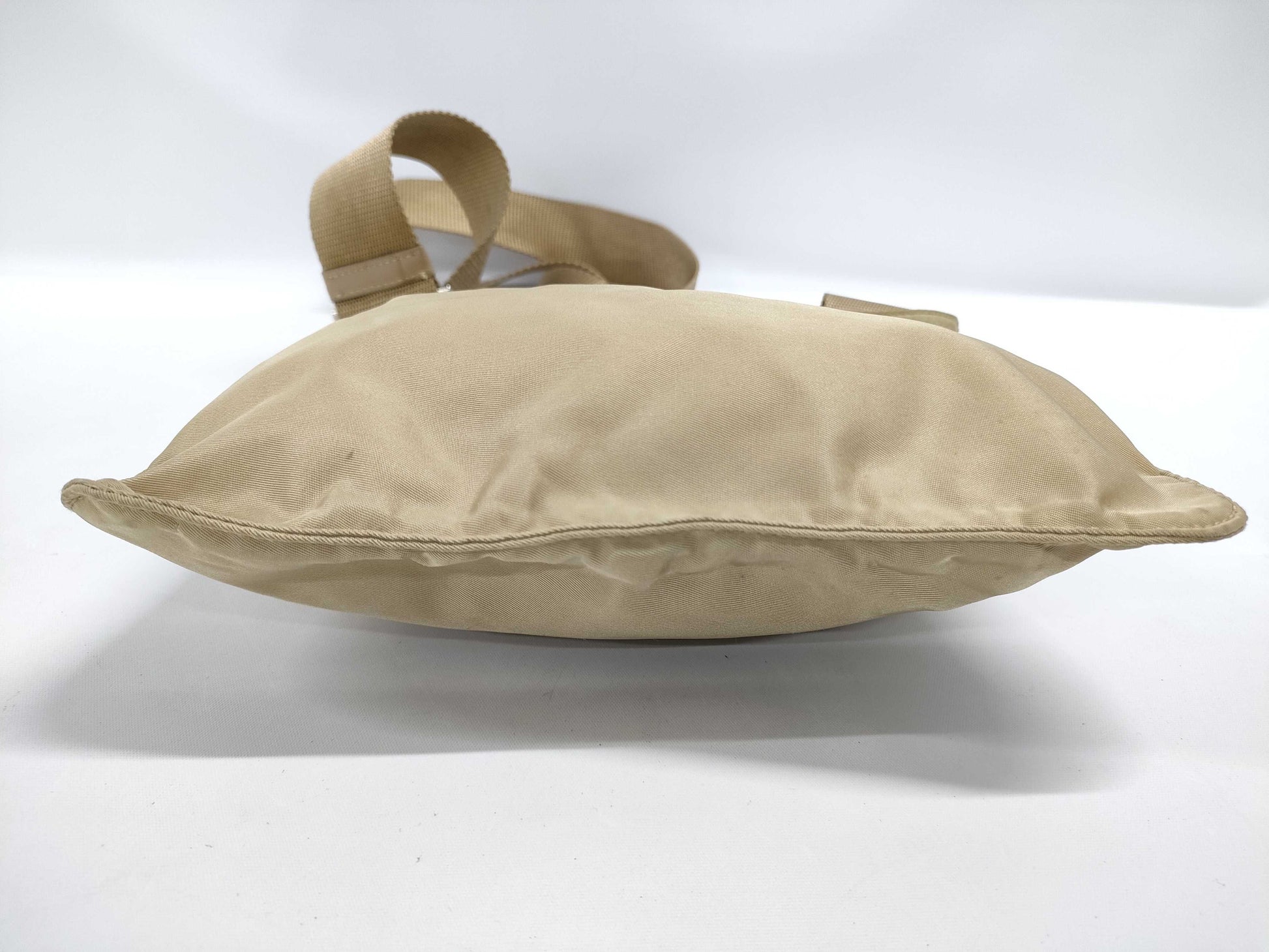 PRADA Nylon Shoulder Bag Tan