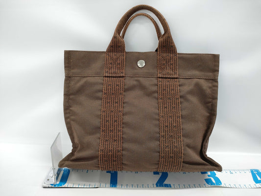 HERMES Air Line Tote Brown Handbag