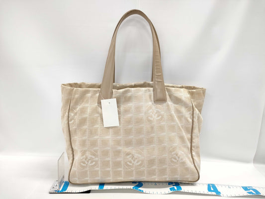 CHANEL New Travel Line Tote Beige Tote Bag