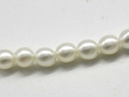 Pearl diameter: Approx. 3.3mm/4.4mm, K18/METAL, 11.6g, Necklace 