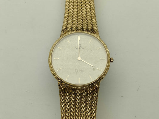 OMEGA Devil Mesh Bracelet GP Quartz Women's Watch