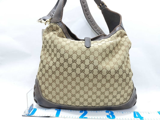 GUCCI GG Canvas New Jackie Fringe 2-Way Shoulder Bag