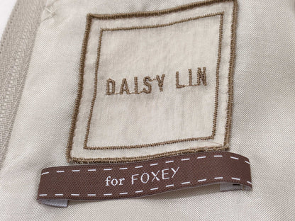 FOXEY Beige Ruffle Dress with Tag