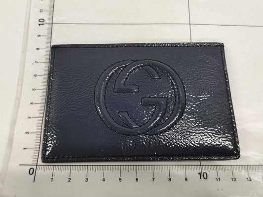 GUCCI Patent Leather Card Case, Card Case, Pass Case, Business Card Case