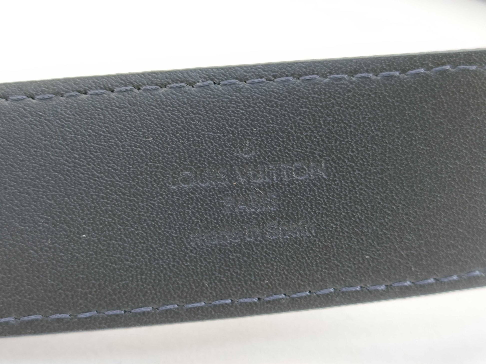 LOUIS VUITTON Damier Graphite Santur Belt M6067 Belt