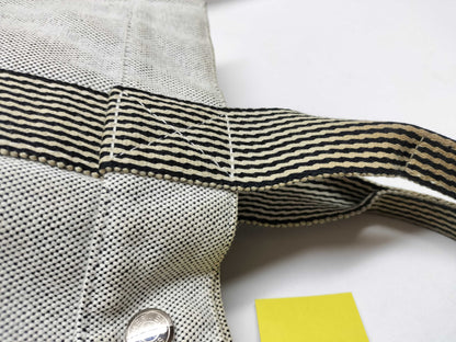 HERMES Foultou New Foultou MM Canvas Tote Bag