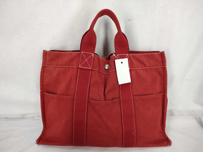 HERMES Foul Tote Red Tote Bag