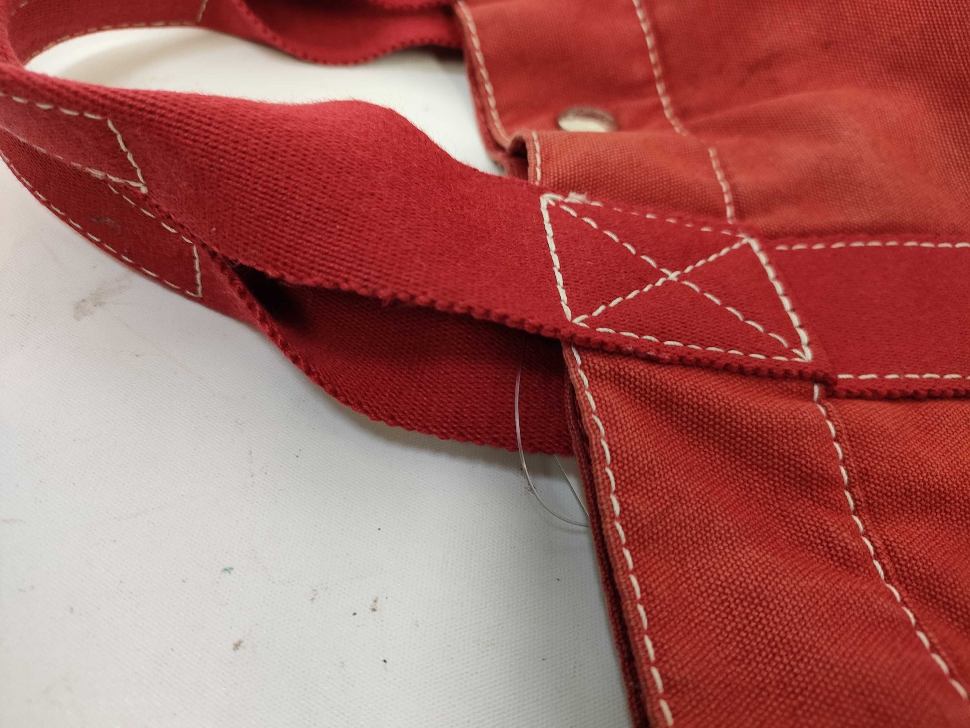 HERMES Foul Tote Red Tote Bag