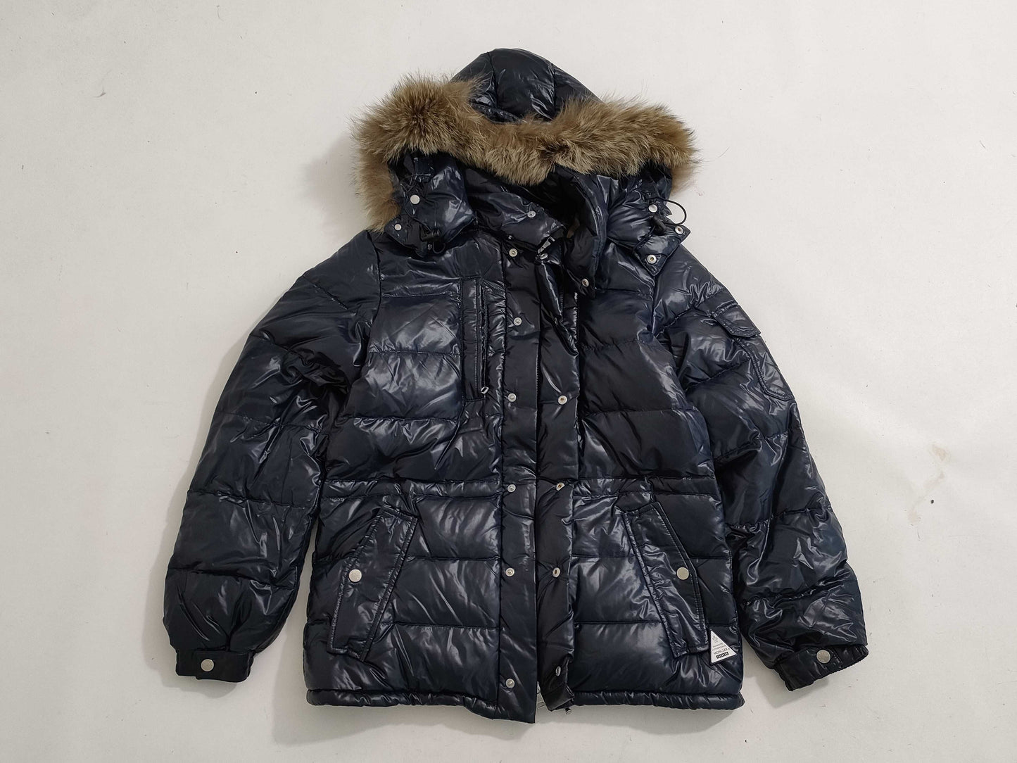 MONCLER down jacket with fur
