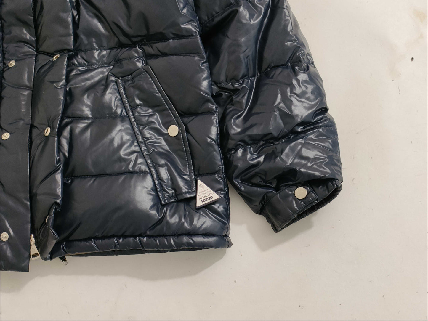 MONCLER down jacket with fur