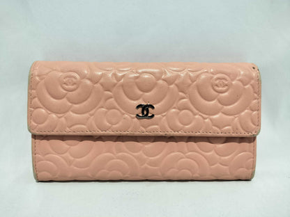 CHANEL Camellia Long Wallet