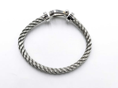 FRED Force 10 Large WG AU750/SS 20.3g Bracelet/Bangle 