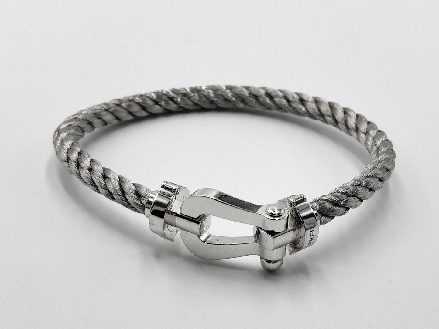 FRED Force 10 Large WG AU750/SS 20.3g Bracelet/Bangle 