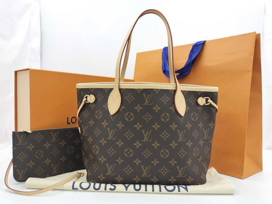 LOUIS VUITTON Monogram Neverfull PM Tote Bag, Current and Complete