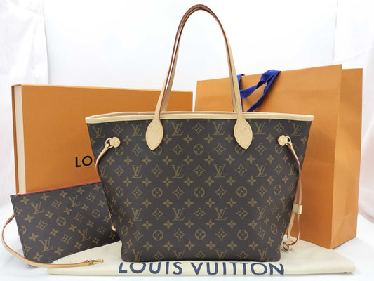 LOUIS VUITTON Monogram Neverfull PM Tote Bag, Current and Complete