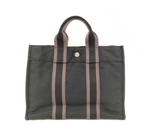 HERMES Foulet Black Handbag