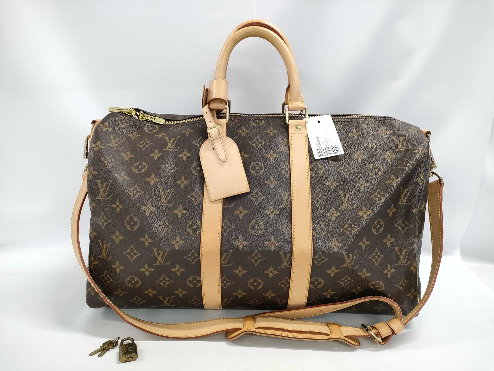 LOUIS VUITTON Monogram M41418 Keepall Bandouliere 45 Boston Bag