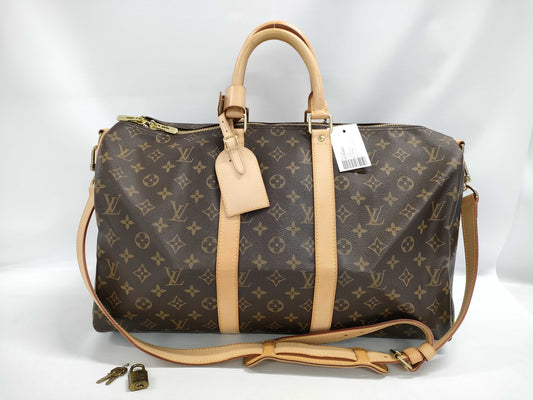LOUIS VUITTON Monogram M41418 Keepall Bandouliere 45 Boston Bag