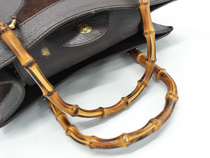 GUCCI Bamboo Tote Bag with Interior Deterioration