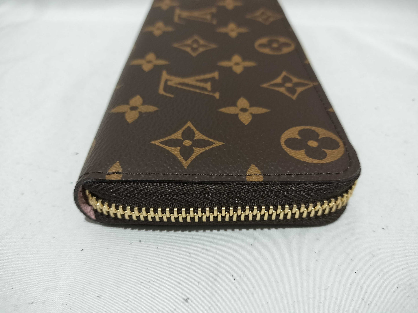 LOUIS VUITTON Monogram M61298 Portefeuille Clemence Wallet in Fuchsia Pink