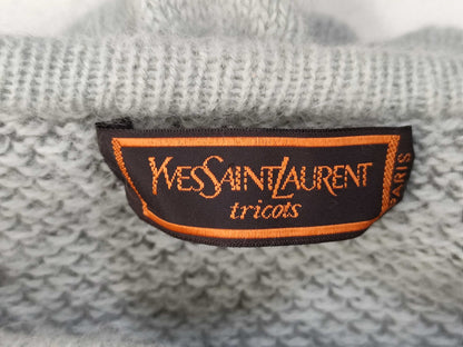Yves Saint Laurent Patterned Long Sleeve Sweater Top