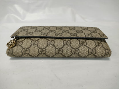 GUCCI 212104 Supreme GG Pattern Long Wallet