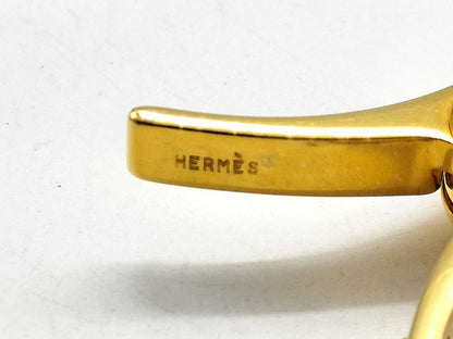 HERMES Glove Holder Gold Color Other Accessories