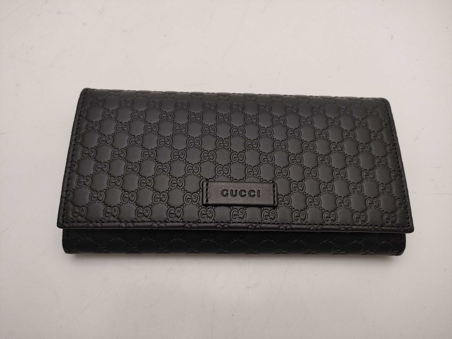 GUCCI Shima Micro GG Long Wallet Black 449396 Wallet
