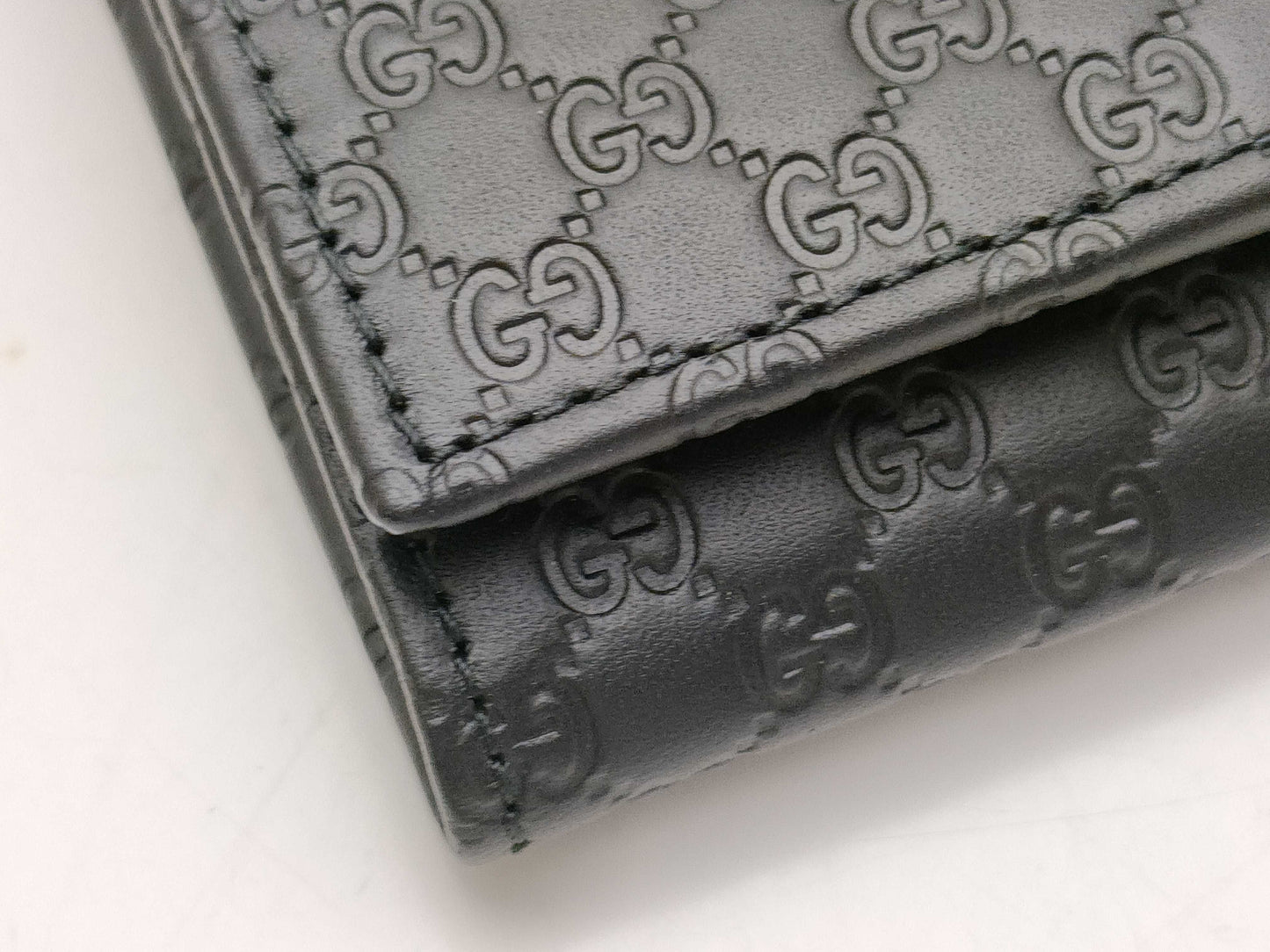 GUCCI Shima Micro GG Long Wallet Black 449396 Wallet