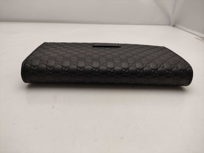 GUCCI Shima Micro GG Long Wallet Black 449396 Wallet
