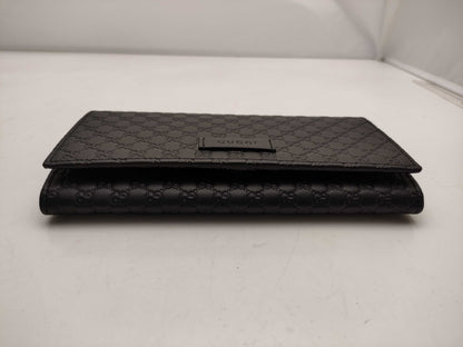 GUCCI Shima Micro GG Long Wallet Black 449396 Wallet
