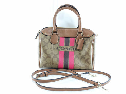 COACH Signature Bennett Boston Bag